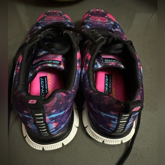 Women's Skechers Tie Dye Sketch-Knit Memory Foam Sneakers - Picture 5 of 7